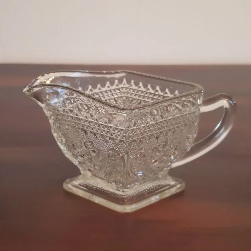 Lovely Vintage Pressed Glass Creamer